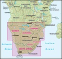 Wegenkaart - Landkaart Zuidelijk Afrika - Southern Africa (Zuid Afrika - Namibië - Botswana - Zimbabwe) | Nelles