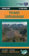 7. Wandelkaart Porsmörk - Landmannalaugar IJsland | Ferdakort