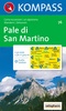 Wandelkaart 76 Pale di San Martino | Kompass