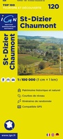 Wegenkaart - Landkaart 120 fietskaart St. Dizier - Chaumont | IGN
