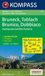 Wandelkaart 57 Bruneck/Brunico-Toblac/Dobbiaco-Hochpustertal/Alte Val Pusteria | Kompass