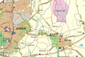 Wandkaart Provincie Drenthe - topografische wegenkaart met ophangsysteem | uitg 12 prov.