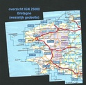 Topografische kaarten IGN 25.000 Bretagne WESTELIJK GEDEELTE