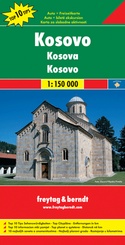 Landkaart - wegenkaart Kosovo | Freytag und Berndt