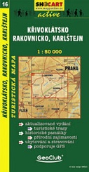 Shocart 16 KŘIVOKLÁTSKO, Rakovnicko, Karlštejn - Pürglitz - Rakonitz - Karlstein  / Wandelkaart Tsjechie
