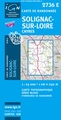 wandelkaart 2736 E - 2736E Solignac-sur-Loire, Cayres topografische kaart  | IGN Bleue