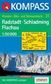 Wandelkaart 31 Radstadt-Schladming-Flachau | Kompass