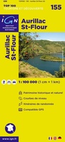 Wegenkaart - Landkaart 155 fietskaart Aurillac - Mauriac - St. Flour | IGN