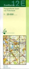 Topografische kaart / Wandelkaart 12E  Zuidlaren