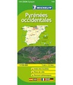 Fietskaart - wegenkaart Pyrénées Occidentales - Spaanse Pyreneeën| Michelin 144
