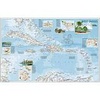 Wandkaart - landkaart West Indies - Caraibisch gebied | National Geographic plano geplastificeerd