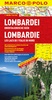 Landkaart - wegenkaart 02 Lombardei - Lombardije | Marco Polo regionalkarte