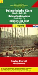 Wegenkaart - landkaart  Dalmatinische Küste 2 Sibenik-Split-Vis (Kroatië - Dalmatië) | Freytag und Berndt
