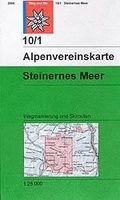 Alpenvereinskarte 10/1 Steinernes Meer - wandelkaart Oostenrijk