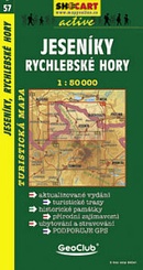 Shocart 57 JESENÍKY, RYCHLEBSKÉ HORY - Gesenke - Reichensteiner Gebirge  / Wandelkaart Tsjechie
