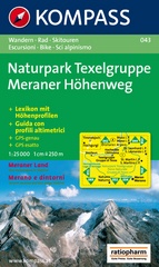 Wandelkaart 043 Naturpark Texelgruppe-Meraner Höhenweg | Kompass