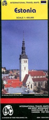 Wegenkaart landkaart Estonia / Estland | ITMB