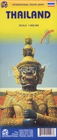 Landkaart wegenkaart Thailand | ITMB