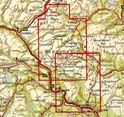 Wandelkaart 2520 Rondane kaartenset nor - sor , noord en zuid, topografische kaart Turkart Noorwegen | Statens - Ugland IT
