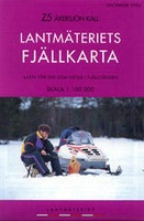 Wandelkaart Z5 Åkersjön - Kall Fjällkarta Topografische kaart Zweden | Lantmateriet