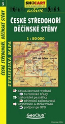 Shocart 03 ČESKÉ STŘEDOHOŘÍ, DĚČÍNSKÉ STĚNY - Böhmisches Mittelgebirge - Elbsandsteingebirge  / Wandelkaart Tsjechie