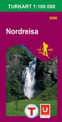 Wandelkaart 2717 Nordreisa - topografische kaart - Turkart Noorwegen  Statens - Ugland IT