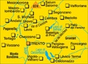 Wandelkaart 075 Altopiano di Piné-Val di Cembra-Val dei Mocheni | Kompass
