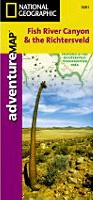 Landkaart - wegenkaart Fish River Canyon & the Richtersveld - Namibië & Zuid-Afrika | National Geographic Adventure Map