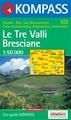 Wandelkaart 103 Le Tre Valli Bresciane | Kompass