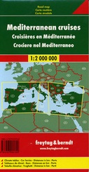 Landkaart - wegenkaart Mediterranean Cruises - Cruises Middellandse Zee | Freytag Berndt