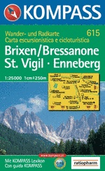 Wandelkaart 615 Brixen/Bressanone St.Vigil - Enneberg