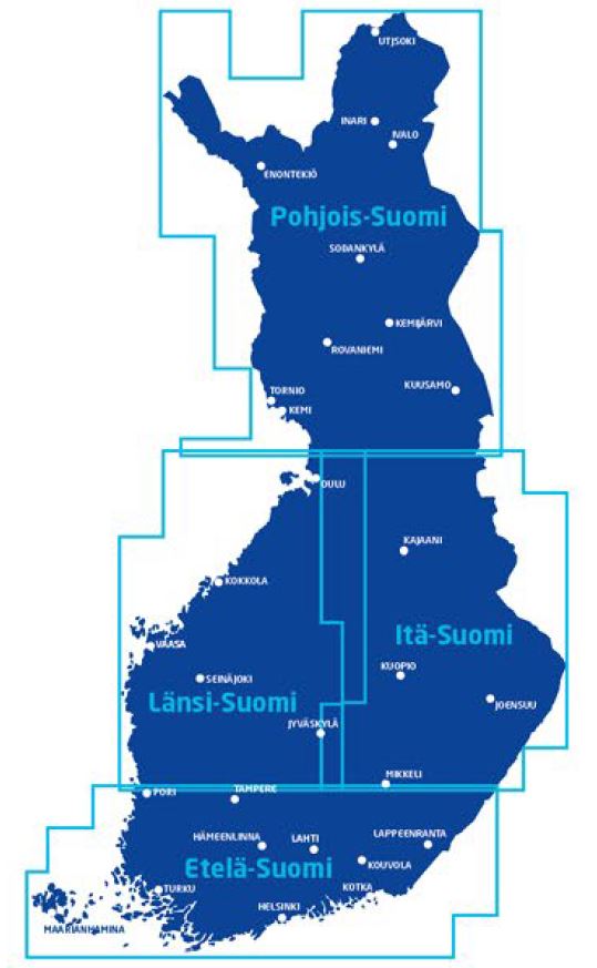 Wegenkaarten - Fietskaarten van Finland
