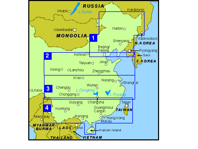 Overzicht Nelles regionale kaarten China