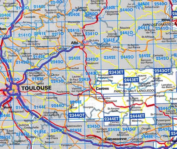 IGN 25.000 Wandelkaarten overzicht