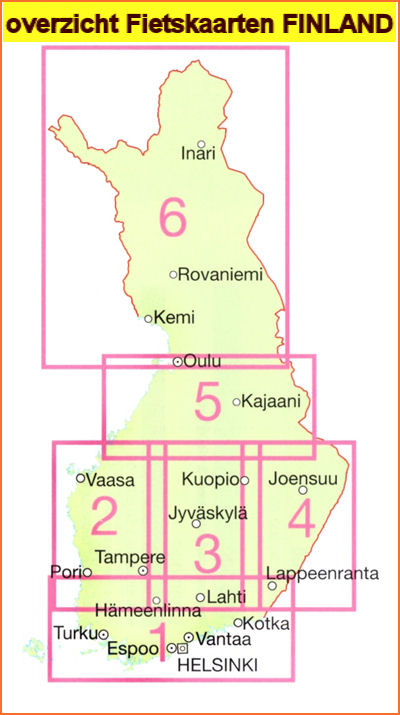 Wegenkaarten - Fietskaarten van Finland