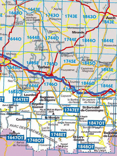IGN 25.000 Wandelkaarten overzicht