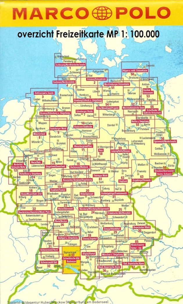Wegenkaarten Duitsland 1:100.000 Marco Polo Freizeitkarte