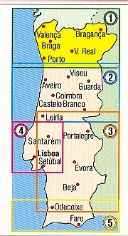 Overzichten wegenkaarten Portugal