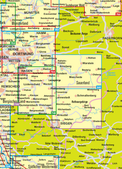 Kompass wandelkaarten Sauerland