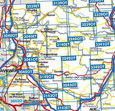 IGN 25.000 Wandelkaarten overzicht