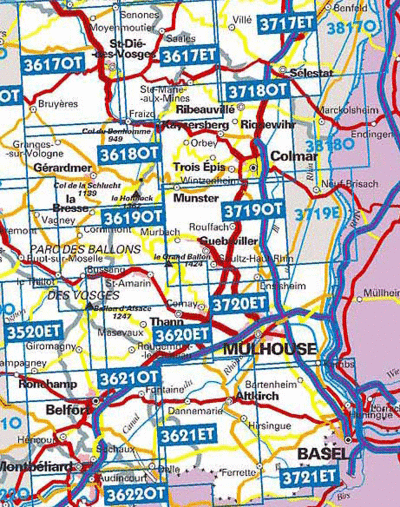 IGN 25.000 Wandelkaarten overzicht
