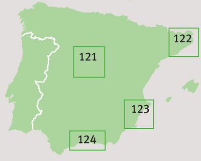 Overzichten wegenkaarten Spanje