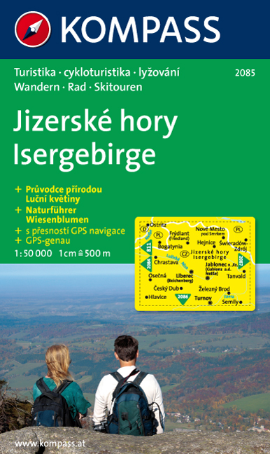 Wandelkaart WK 2085 Isergebirge Jizerské hory | Kompass |