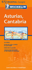 Landkaart Wegenkaart Michelin 572 Asturias Cantabria Oviedo Santander | Michelin |