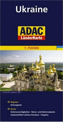 Landkaart wegenkaart Ukraine Oekraïne | ADAC |