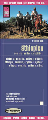 Landkaart Wegenkaart Ethiopië, Somalië, Eritrea, Djibouti | Reise Know How |