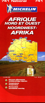 Wegenkaart Landkaart 741 Noordwest Afrika | Michelin 741 |