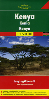 Wegenkaart Landkaart Autokaart Kenya Kenia | Freytag Berndt |