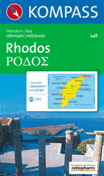 Wandelkaart 248 Rhodos | Kompass |