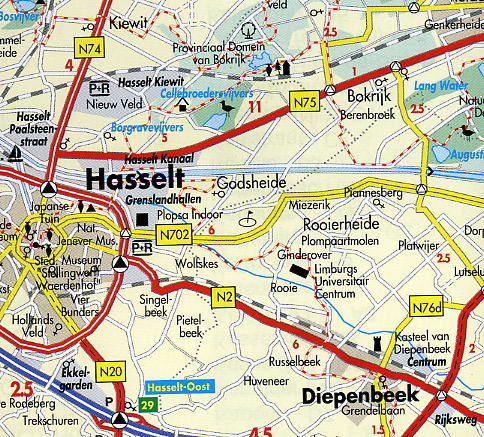 Wegenkaart landkaart Ardennen | De Rouck Geocart |